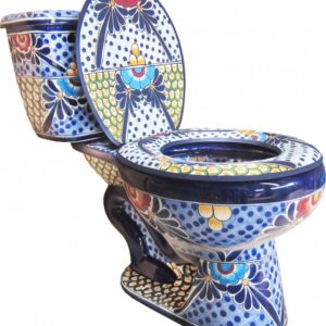 Mexican Talavera Toilet Cancun