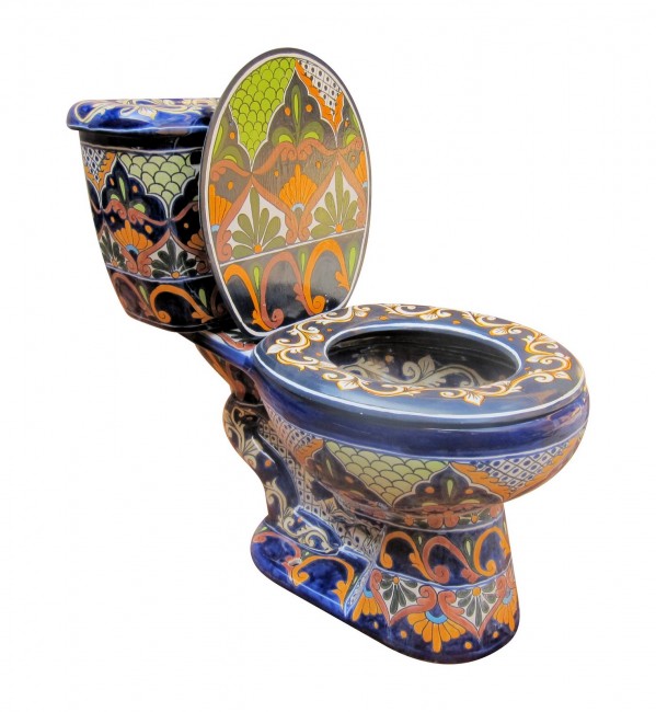 Talavera Toilet Set Hidalgo