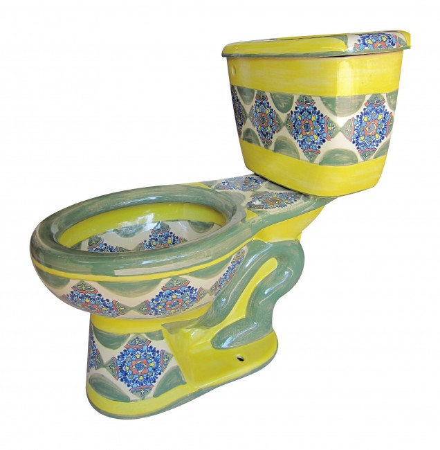 Talavera Toilet Set Nubes