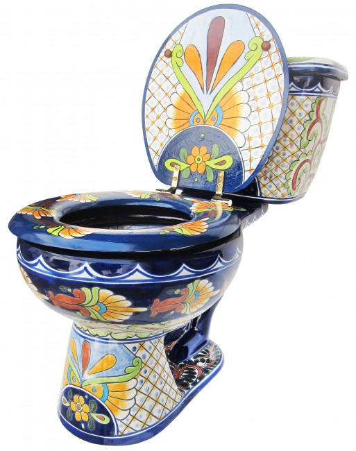 Talavera Toilet Set Vallarta