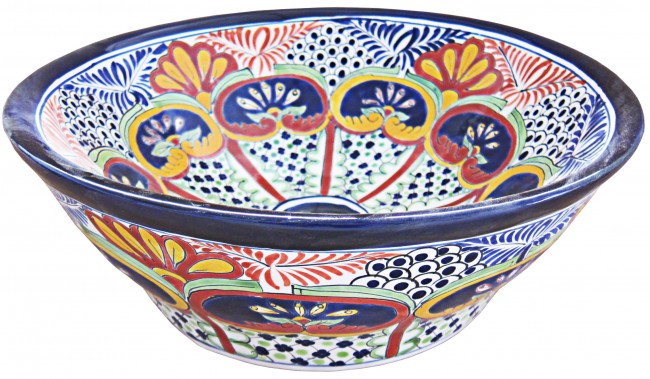 Mexican Talavera Vessel Sink Saucillo