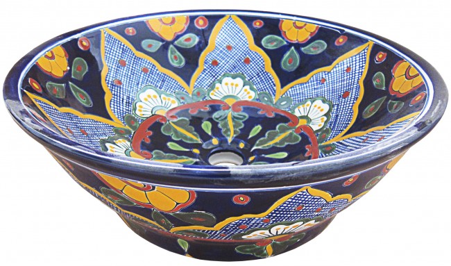 Mexican Talavera Vessel Sink Sayula