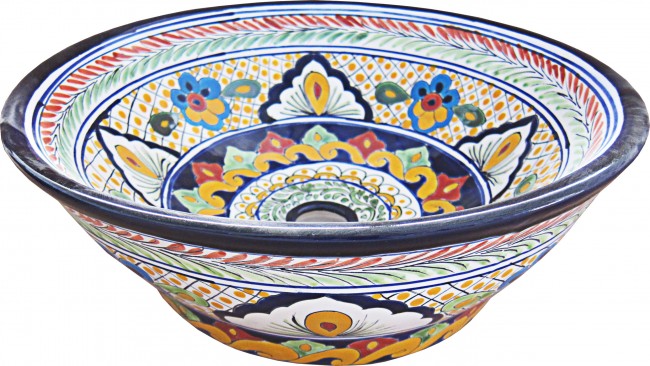 Mexican Talavera Vessel Sink VS11