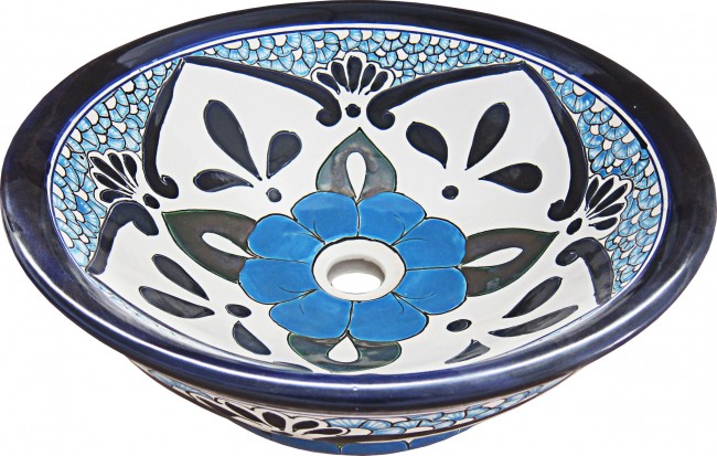 Mexican Talavera Vessel Sink VS26