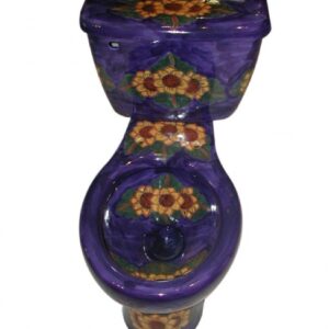 Talavera Toilet Set Girasoles