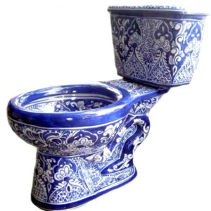 Talavera Toilet Set Acapulco Azul