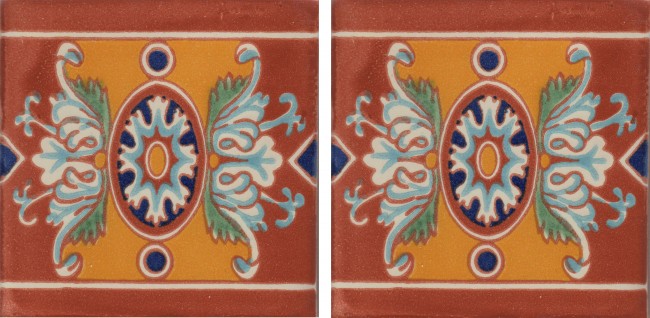 Mexican Talavera Border Tile Romanesco 2