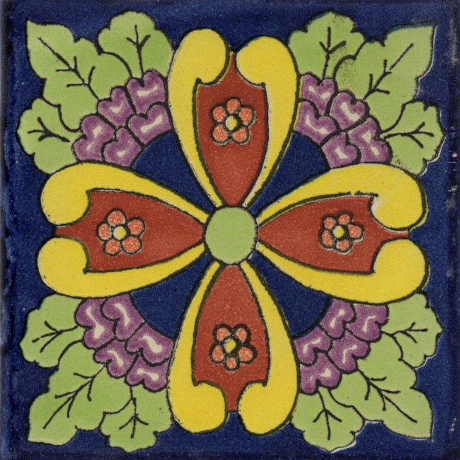 Mexican Talavera Tile Esmeralda