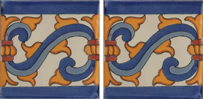 Mexican Talavera Border Tile Jarol