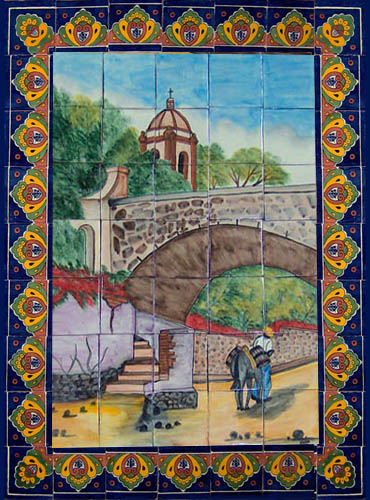 Mexican Talavera Mural Iglesia 1