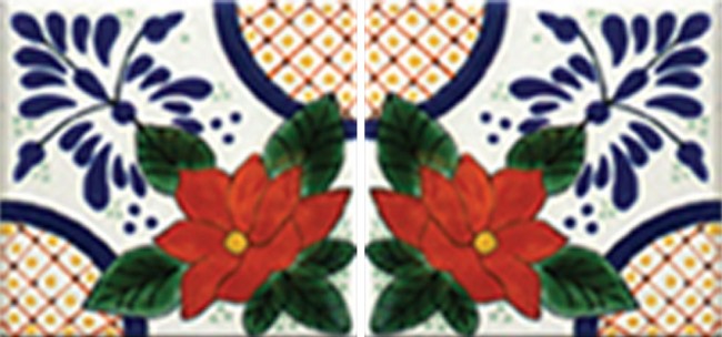 Mexican Talavera Border Tile Haro