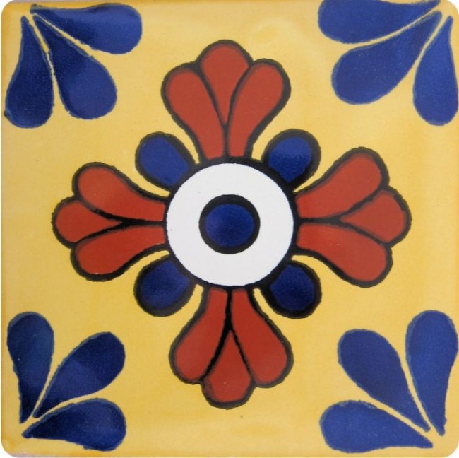 Mexican Talavera Tile Gomera Y