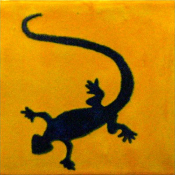 Mexican Talavera Tiles Lizard 3