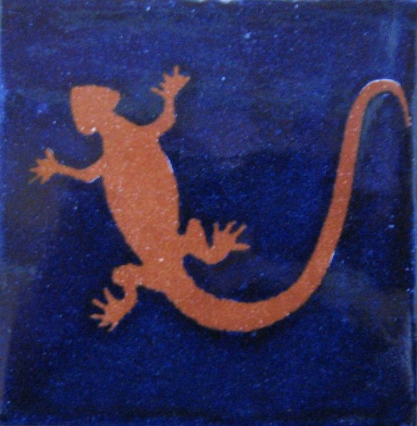 Mexican Talavera Tiles Lizard 5