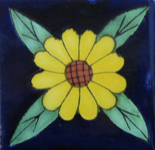 Mexican Talavera Tiles Sunflower 11