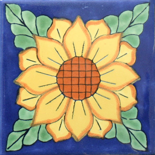 Ceramic Frost Proof Tiles Sunflower 4