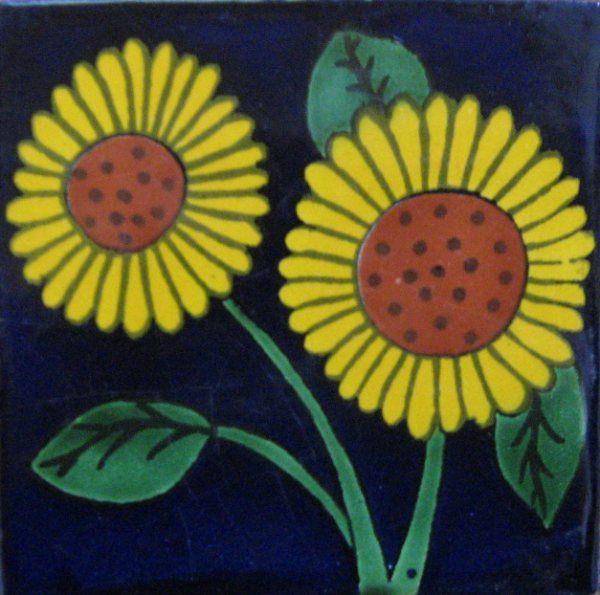 Ceramic Frost Proof Tiles Sunflower 8