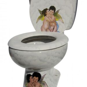 Talavera Toilet Set Angelitos
