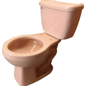 Round Mexican Talavera Toilet Pink