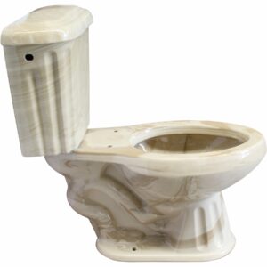 Roman Style Elongated Toilet Marble design