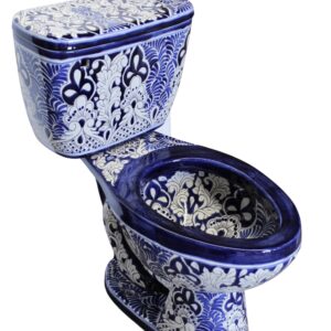 Elongated Comfort Height Toilet  Acapulco Azul