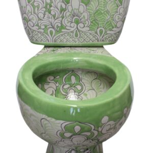 Elongated Comfort Height Toilet  Acapulco Verde Lima