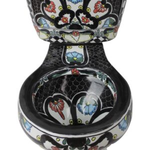 Round Mexican Talavera Toilet Gallardo
