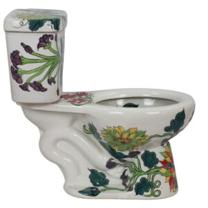 Round Mexican Talavera Toilet Raices 2