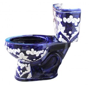 Elongated Comfort Height Toilet  Azulado