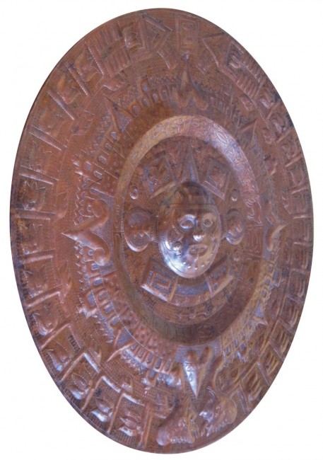Copper Aztec Calendar Hammered - IN STOCK