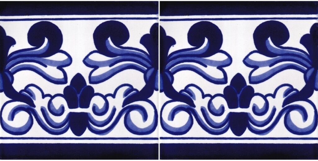 Mexican Talavera Border Tile Tabladas