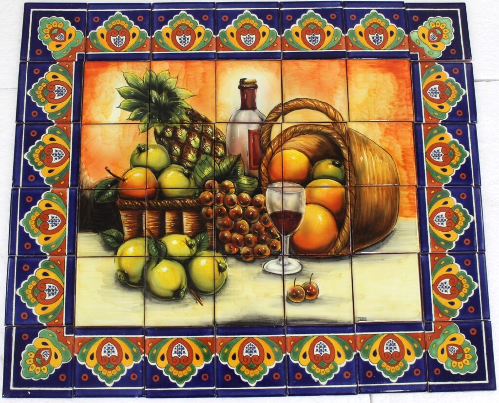 Mexican Talavera Mural Bodegon 3
