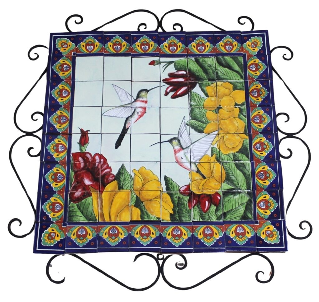 Mexican Talavera Mural Colibris