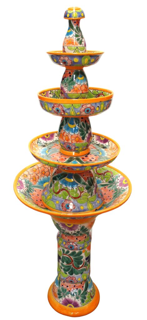 Mexican Talavera Fountain Gloria Yellow