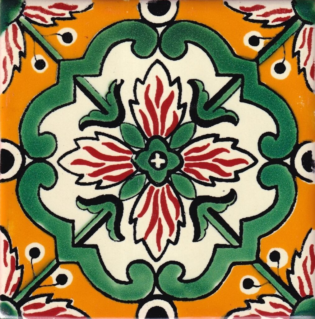 Mexican Talavera Tile Gela 2