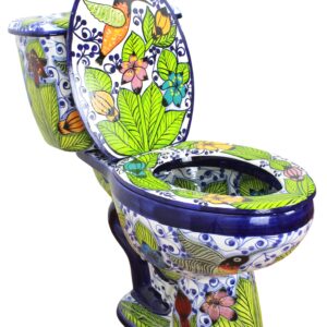 Elongated Comfort Height Toilet Hummingbirds