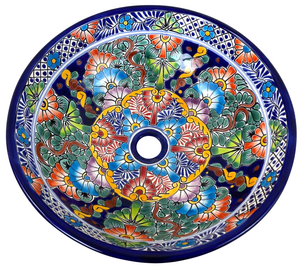 Talavera Vessel Sink Round Abundancia