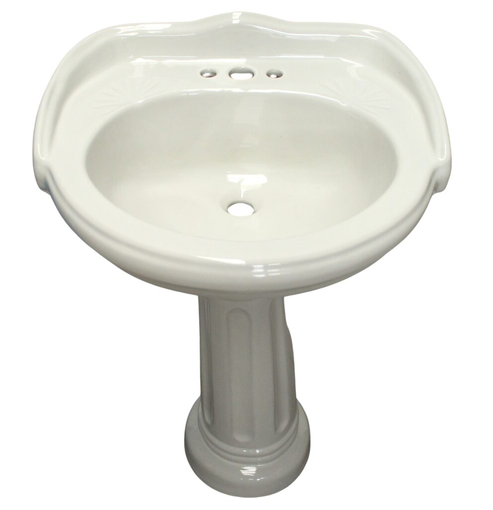Mexican Talavera Pedestal Sink  Roman Style Perla