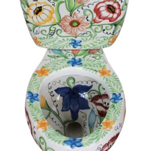 Elongated Comfort Height Toilet Flores de Abril