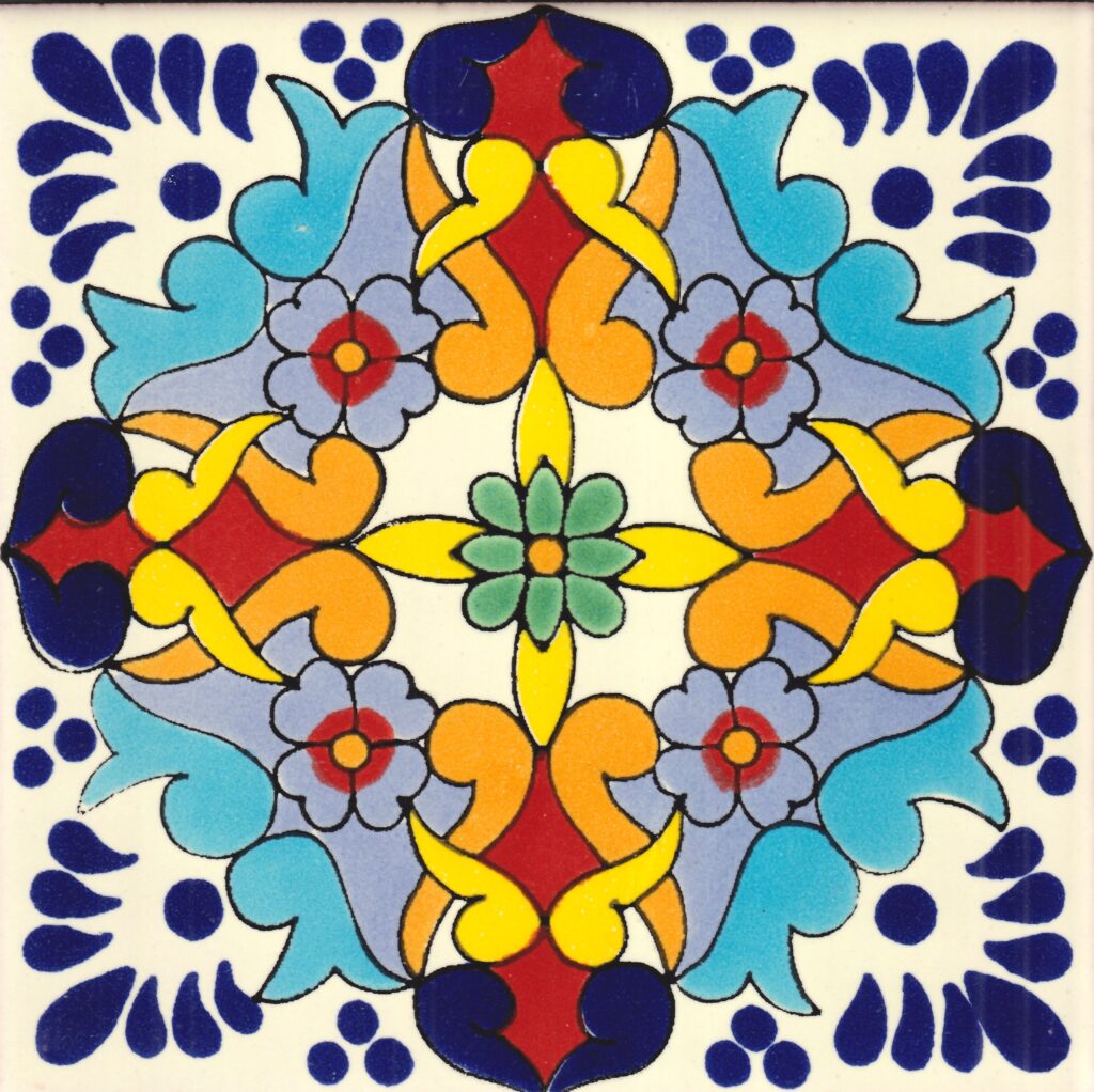 Mexican Talavera Tile Grace 2