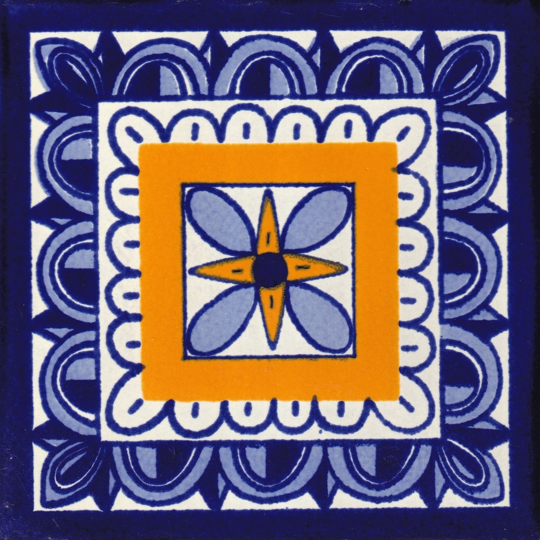 Mexican Talavera Tile Tequila 2