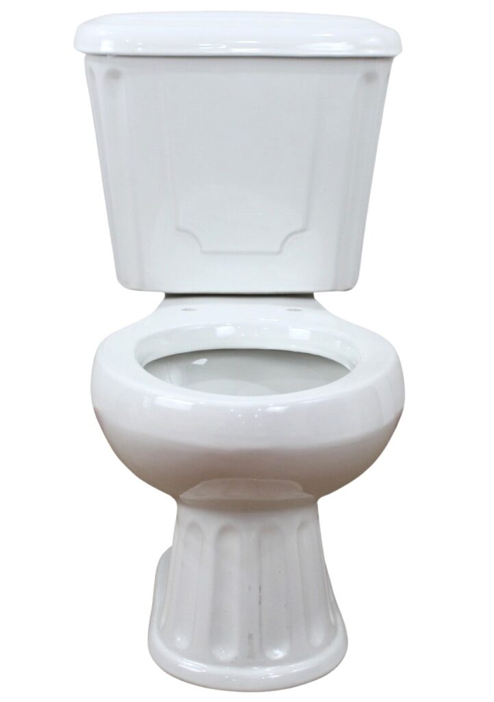 Roman Style Elongated Toilet Pure White