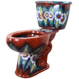 Elongated Comfort Height Toilet Girasoles Azul