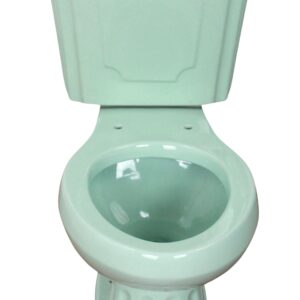 Roman Style Elongated Toilet Verde Pastel