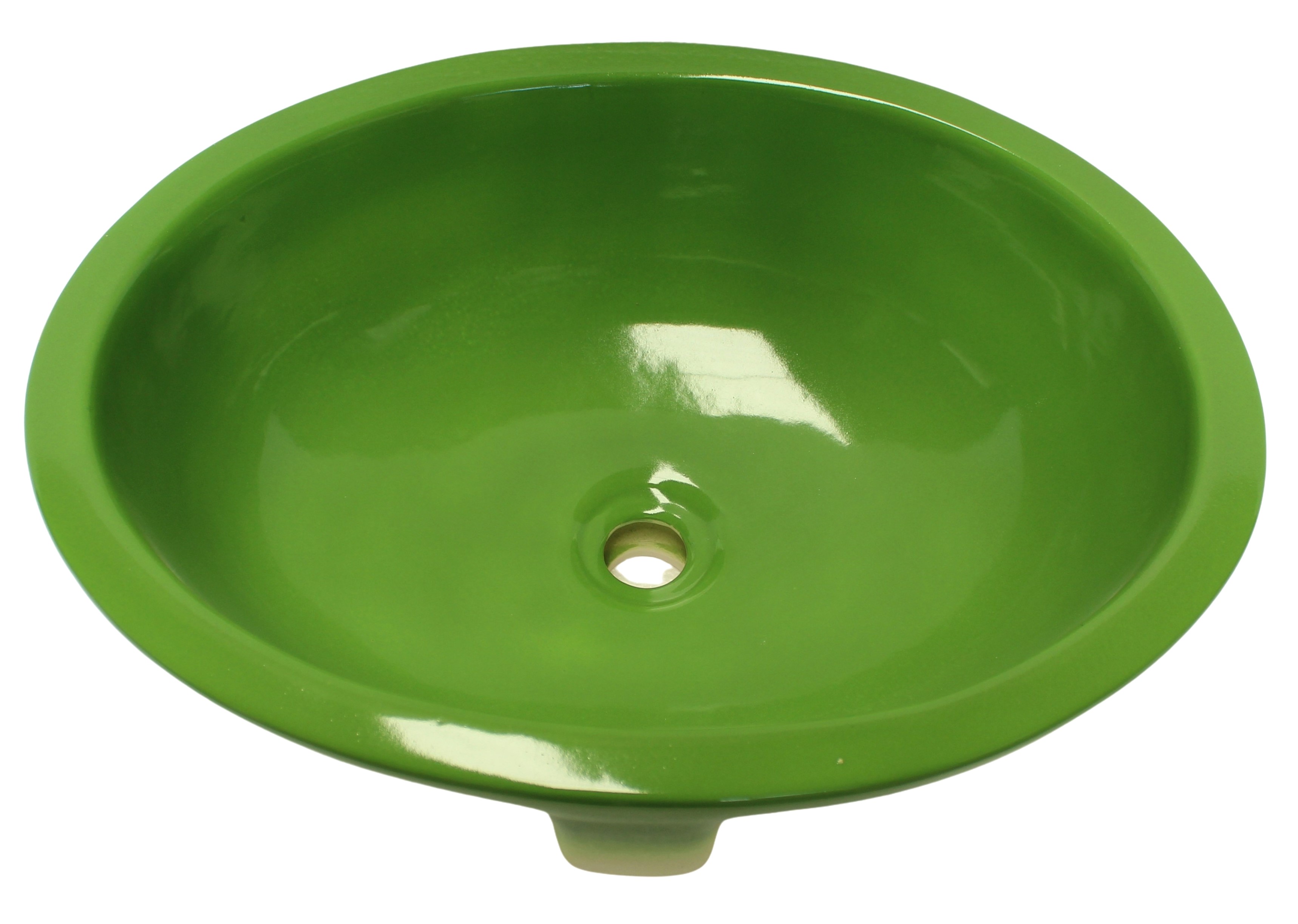 Mexican Talavera Sink Oval Verde Lima