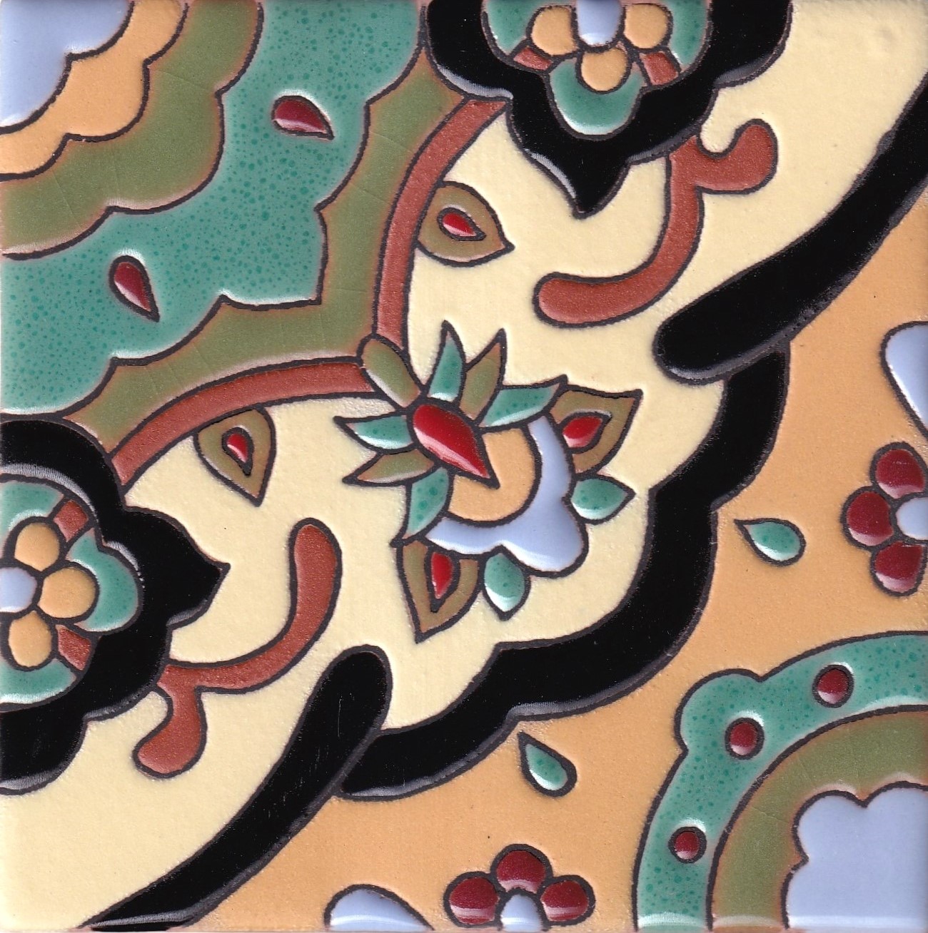 Ceramic High Relief Tile Rvl 108 Black