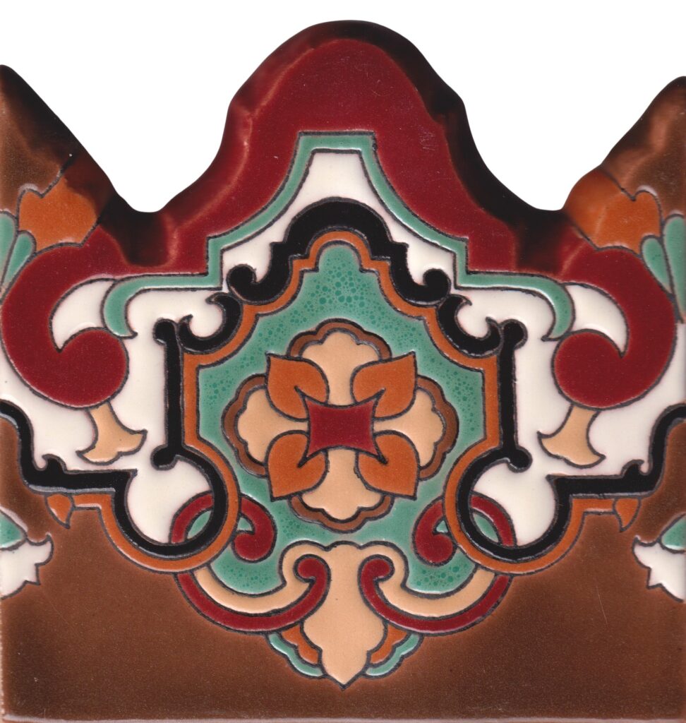 Ceramic High Relief Border Tile Plaquet Robert Sabatine