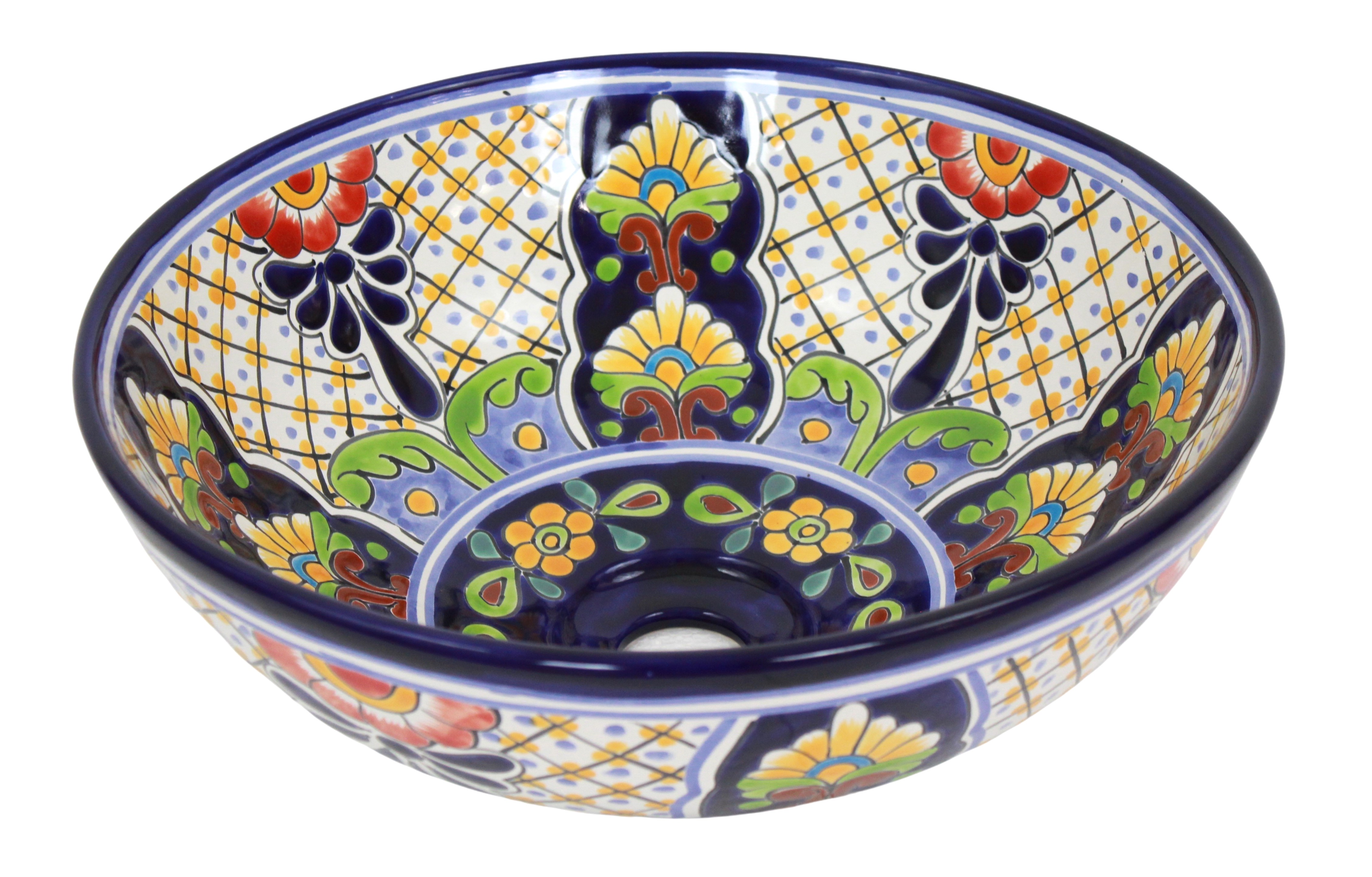 Talavera Vessel Sink Round Vallarta
