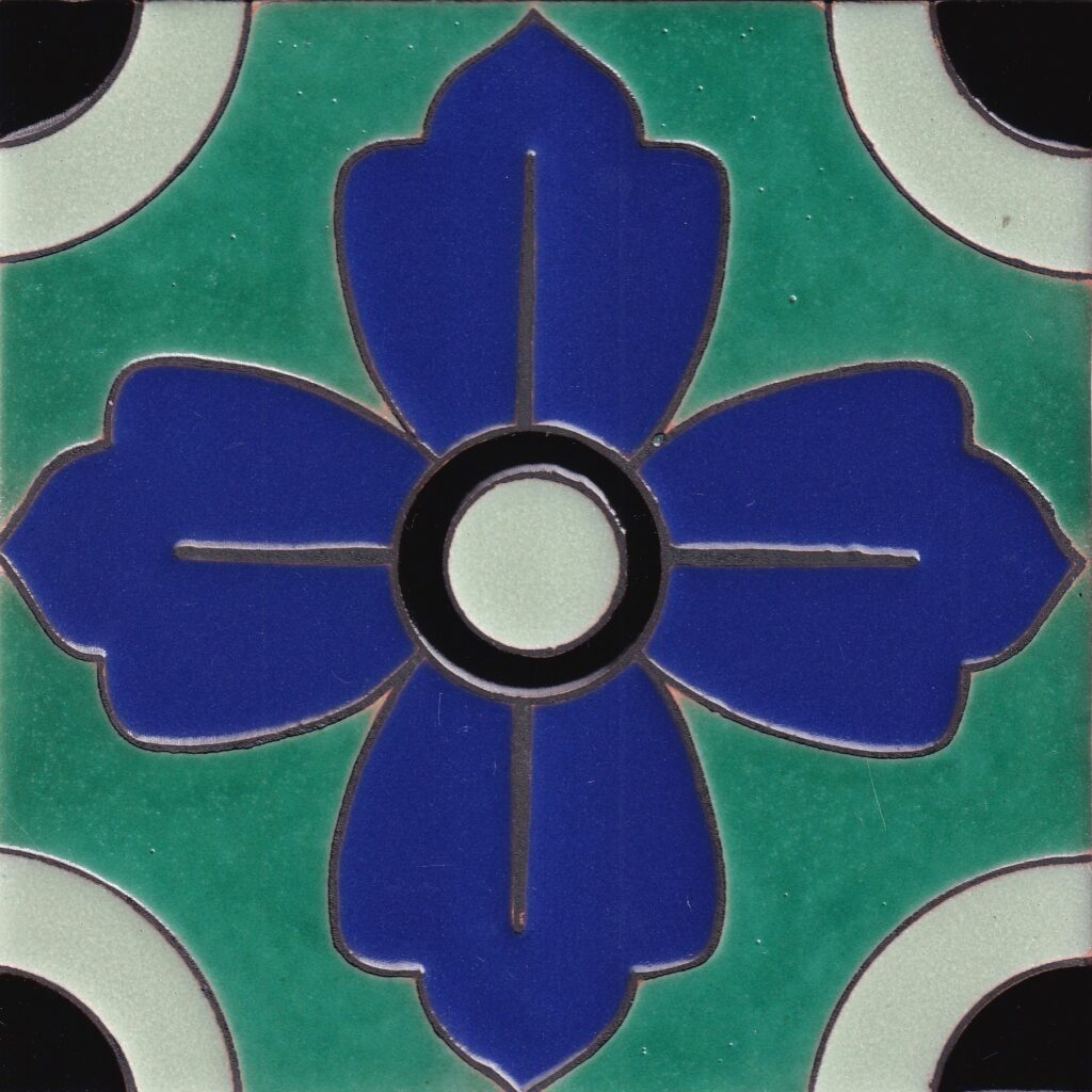 Ceramic High Relief Tile Flower