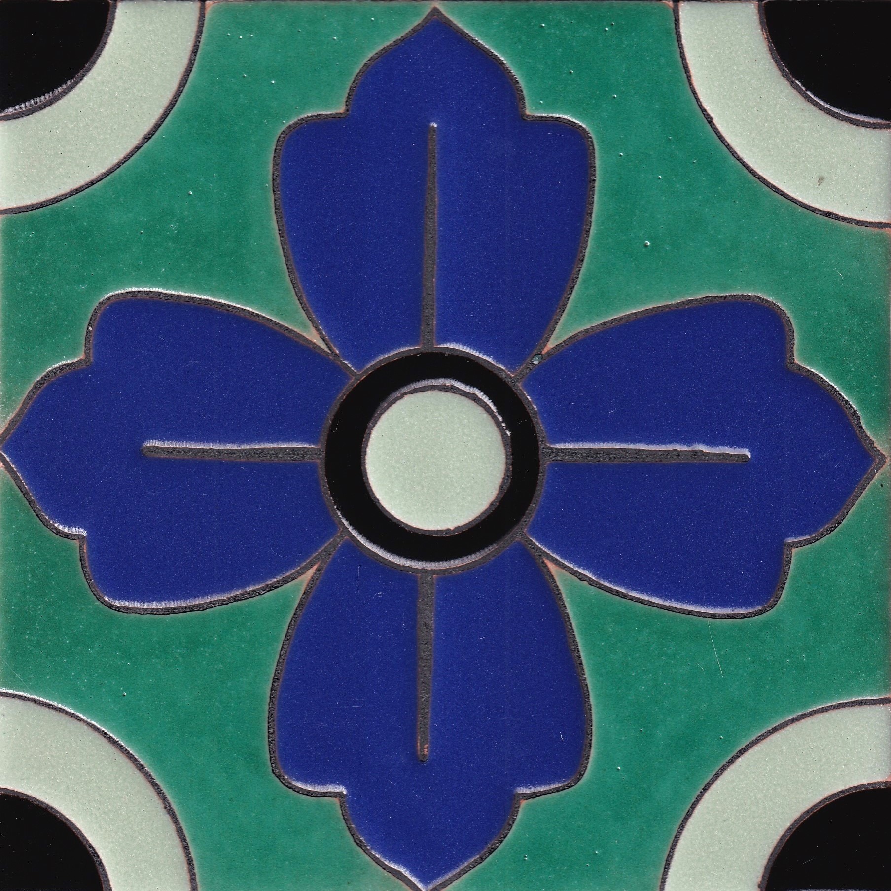 Ceramic High Relief Tile Flower